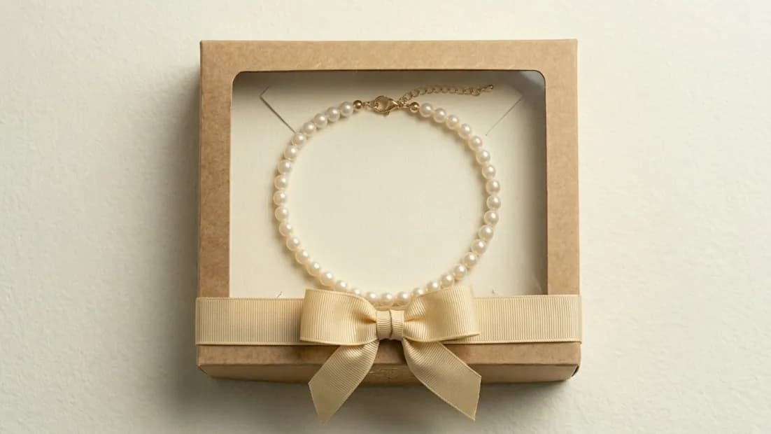 Colar de pérolas Branco