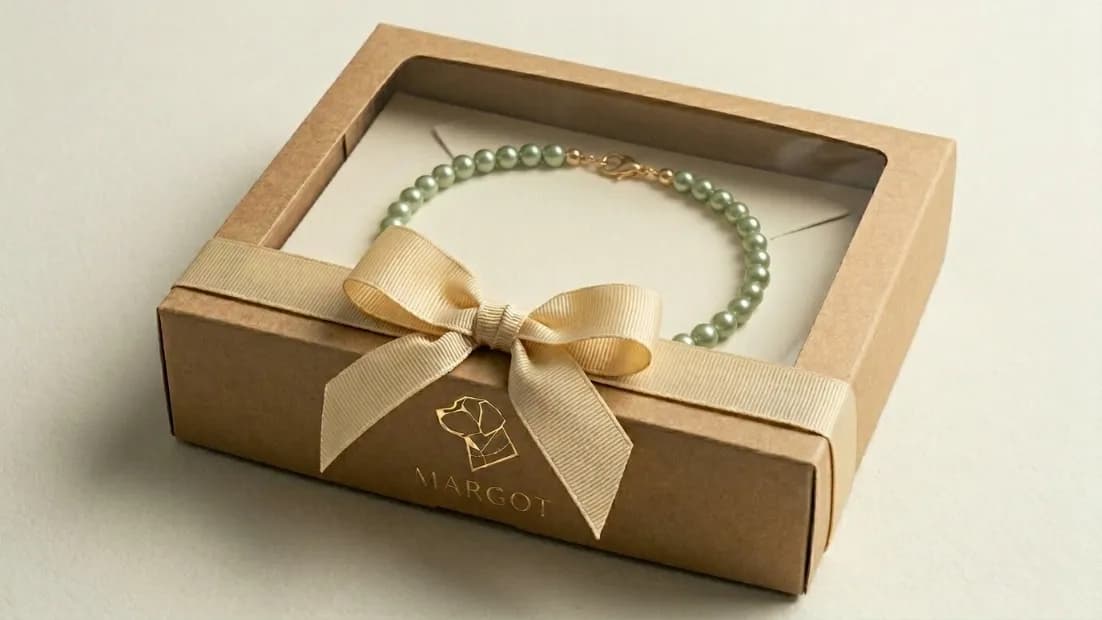 Colar de pérolas Verde